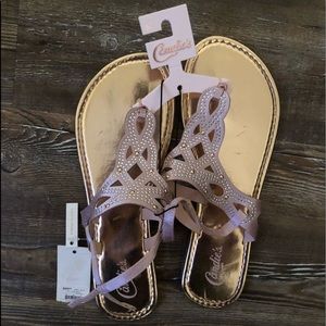Brand new candie’s pink sandals